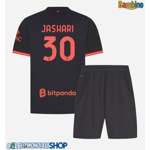 Maglie da calcio AC Milan Ardon Jashari #30 Terza Maglia Bambino 2026-27 Manica Corta + Pantaloni corti)